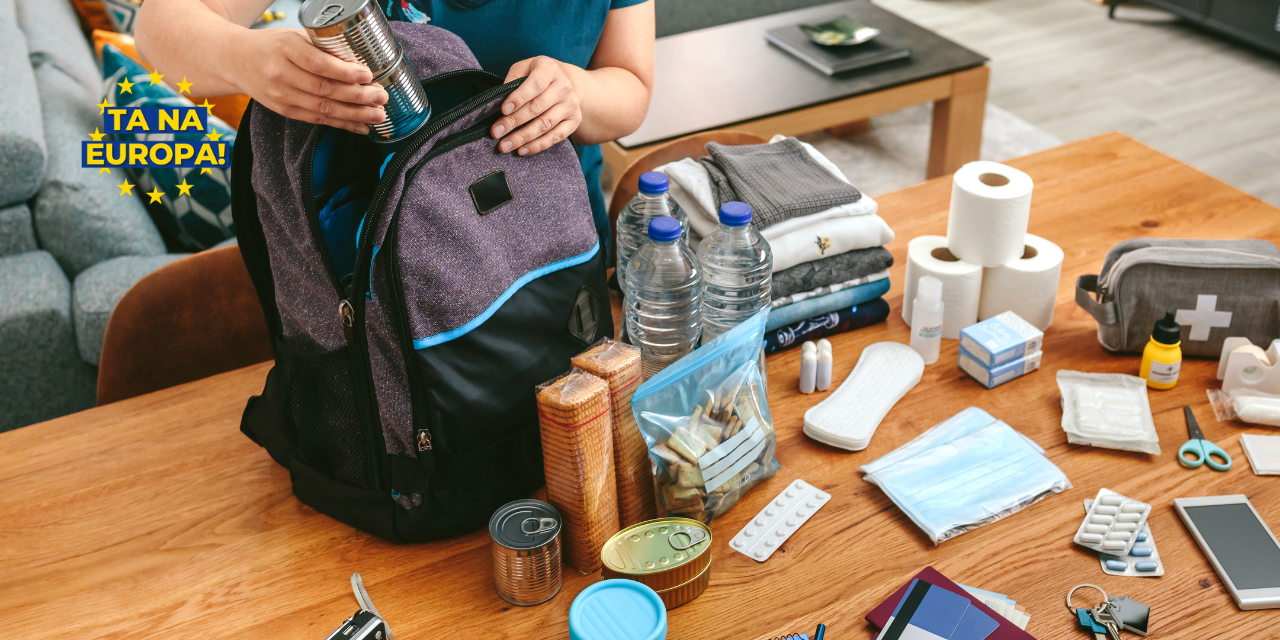 União Europeia recomenda kit de emergência doméstico com itens essenciais para 72 horas